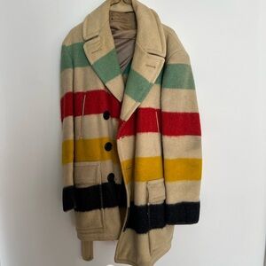Vintage Hudson’s Bay Company Point Blanket Wool Coat - Men’s